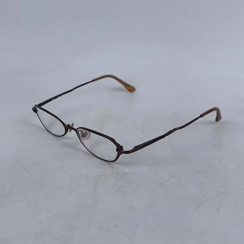 Bebe‎ Tease Fudgy Eyeglasses Frame Unisex Brown Metal Oval Full Rim 49-17-135